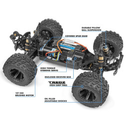 MONSTER TRUCK QUANTUM RC ESCALA 1/10 4WD - MAVERICK 150100