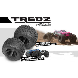 MONSTER TRUCK QUANTUM XT ELECTRICO RTR 4W ESCALA 1/10 - ROSA - MAVERICK 150101