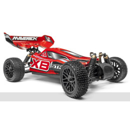 BUGGY STRADA RED XB BRUSHLESS ESCALA 1/10 RTR ELECTRICO MAVERICK 12621