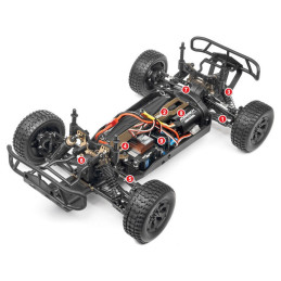 MAVERICK STRADA RED SC 1/10 RTR BRUSHLESS SHORT COURSE - MAVERICK 12625