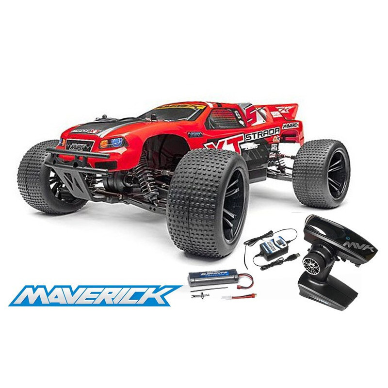 MAVERICK STRADA RED XT 1/10 RTR BRUSHLESS TRUGGY - MAVERICK 12622