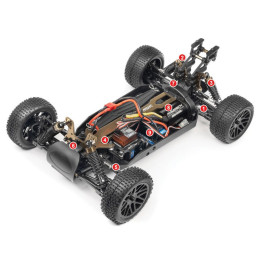 MAVERICK STRADA RED XT 1/10 RTR BRUSHLESS TRUGGY - MAVERICK 12622