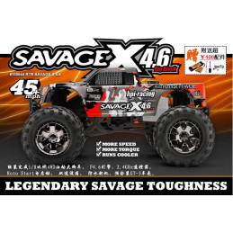 COCHE SAVAGE X 4.6 RTR (SILVER/BLACK) ESCALA 1/8