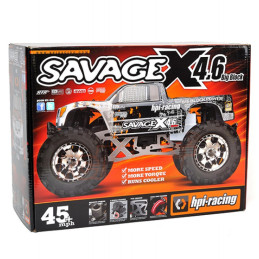 COCHE SAVAGE X 4.6 RTR (SILVER/BLACK) ESCALA 1/8