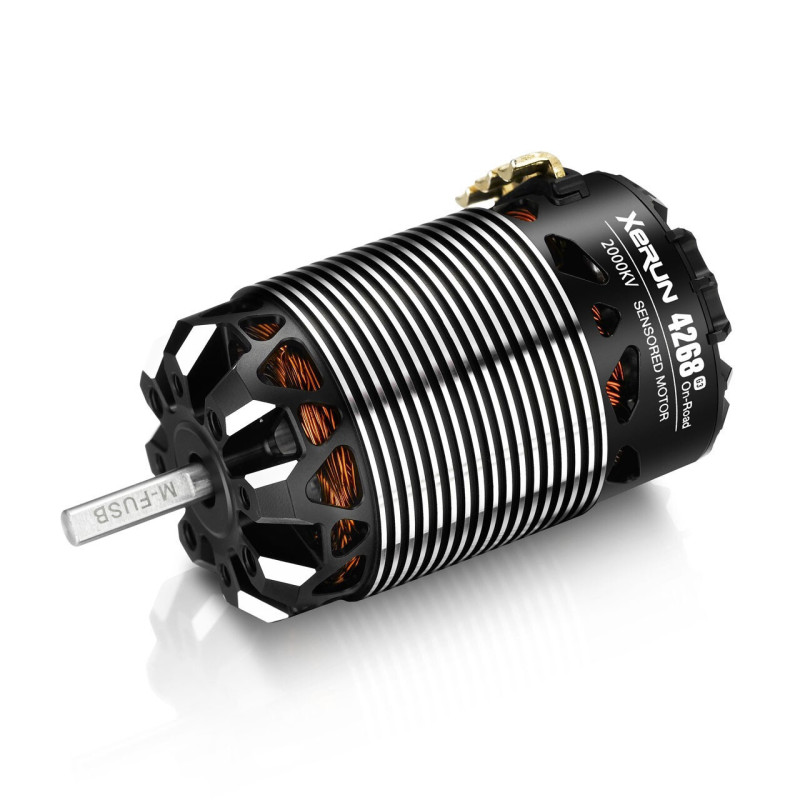 MOTOR BRUSHLESS XERUM 4268SD G3 2000KV SENSORED PARA COCHES 1/8 - HOBBYWING HW30401908