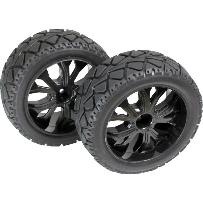 PAR RUEDAS BUGGY- TRUGGY 1/10 DELANTERAS CON LLANTAS NEGRAS ABSI2500013