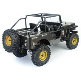 COCHE CRAWLER REALISTIC JEEP 1/10 RGT86010JK-DG WATERPROOF 4X4 GRIS OSCURO RTR