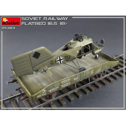 VAGON PLATAFORMA RUSO 16,5 - 18 ton. -1/35- MiniArt Model 35303