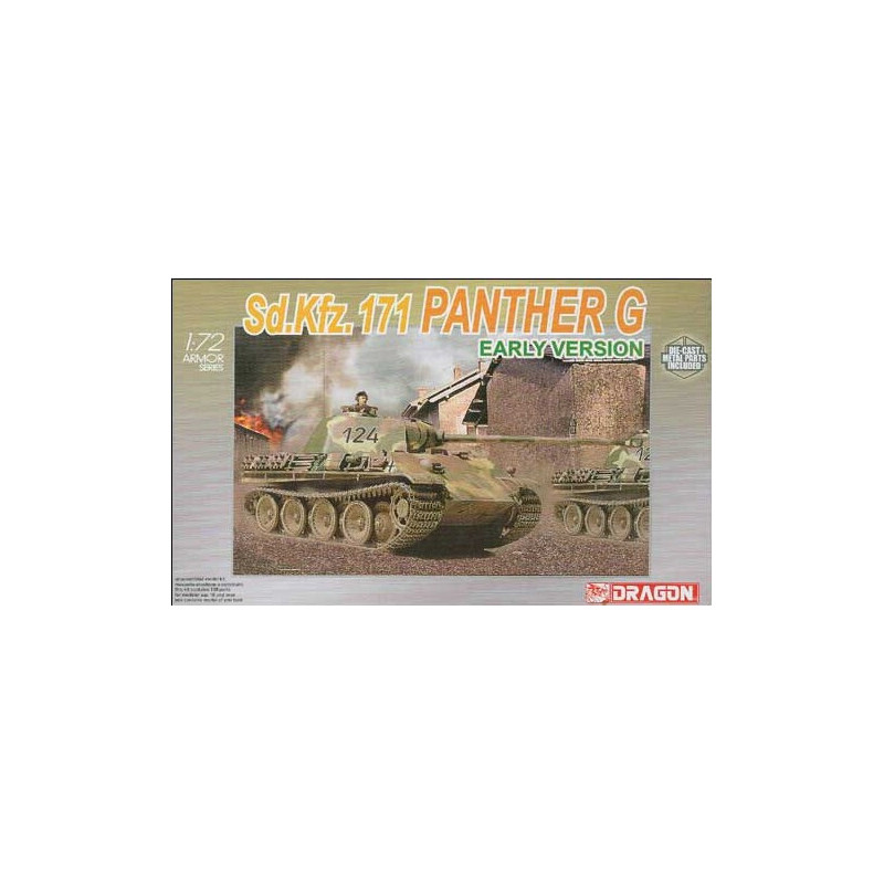 CARRO DE COMBATE Sd.Kfz.171 PANTHER G -Escala 1/72- Dragon Models 7205