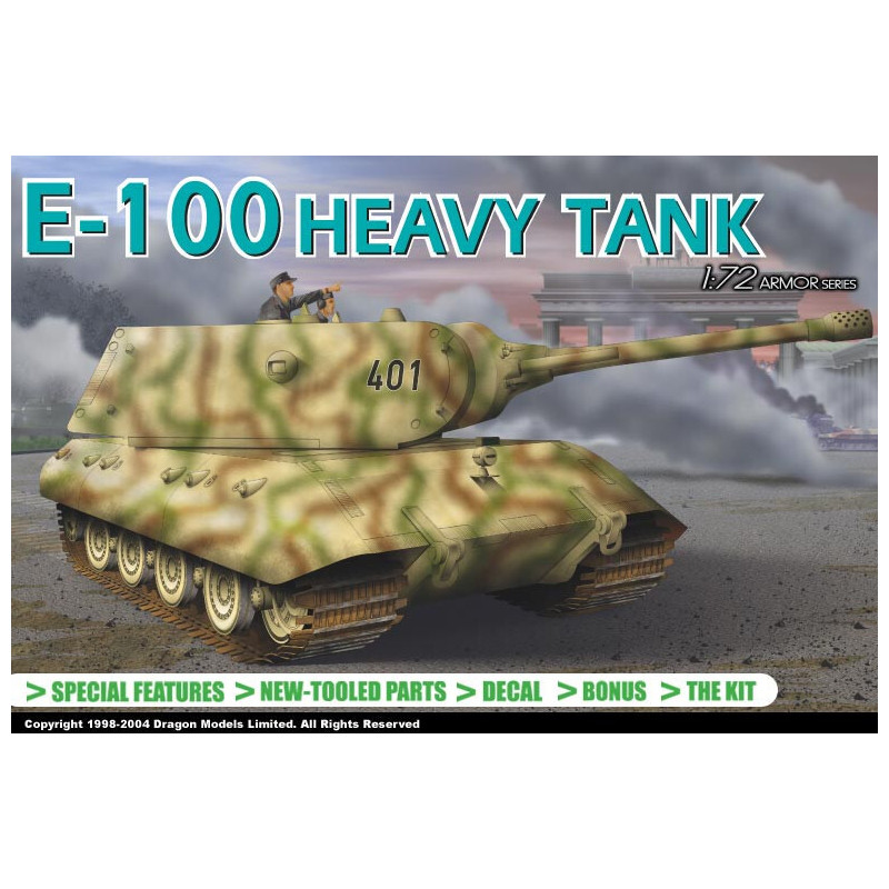 CARRO COMBATE E-100 -Escala 1/72- Dragon Models 7256