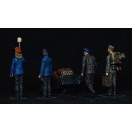 TRABAJADORES ESTACION DE FERROCARRIL ALEMANA -Escala 1/35- MiniArt 38010