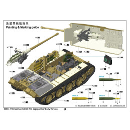 CAZACARRO SD.KFZ. 173 JAGDPANTHER -Escala 1/16- Trumpeter 00934