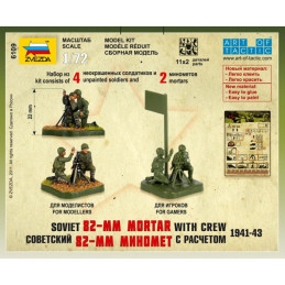 MORTERO 82 mm SOVIETICO -Escala 1/72 Zvezda 6109