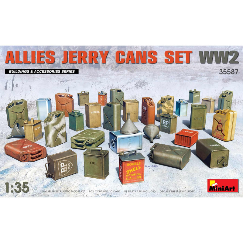 SET LATAS DE COMBUSTIBLE ALIADAS -1/35- MiniArt 35587