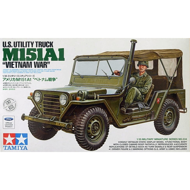 VEHICULO TODOTERRENO M-151 A1 (Vietnam) ESCALA 1/35 - TAMIYA 35334