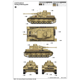 CARRO Sd.KFZ. 161 Ausf. F2 PANZER IV -Trumpeter 1/16- Trumpeter 00919