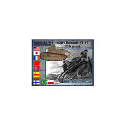 CALCAS RENAULT FT-17 & M1917 Six Ton Tank 1/16 - FC Modeltips 16201