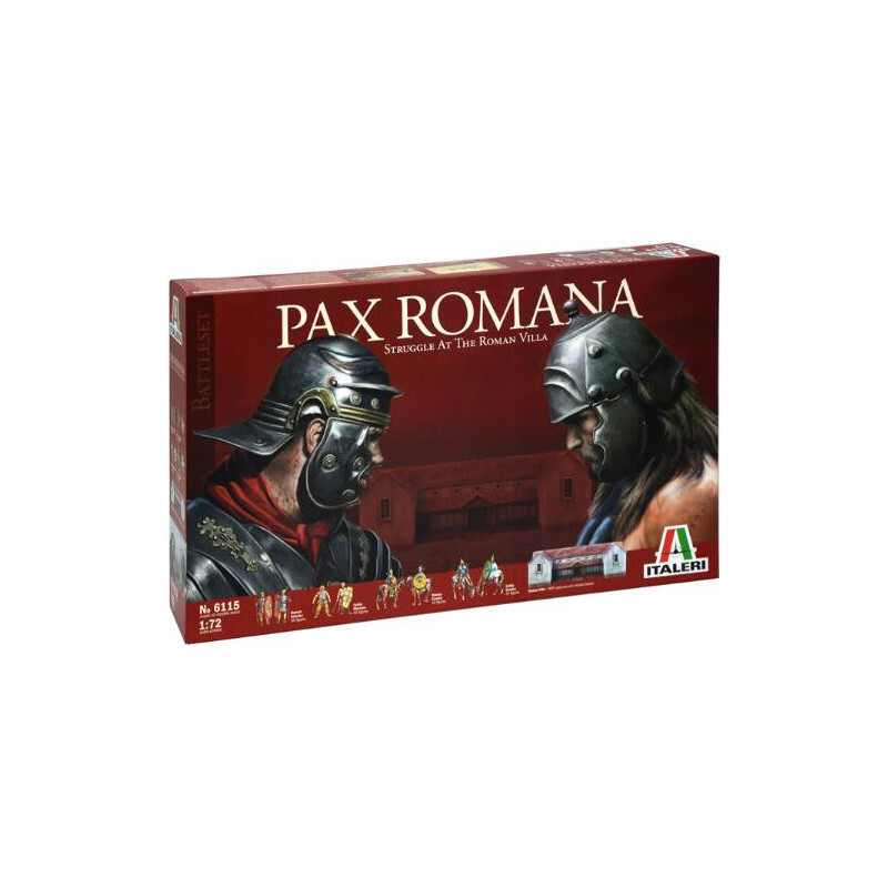 SET PAX ROMANA 1/72 (109 FIGURAS Y UN EDIFICIO) - ITALERI 6115