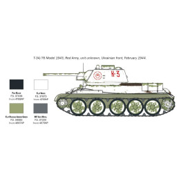 CARRO DE COMBATE T-34/76 Modelo 1943 -1/72- Italeri 7078