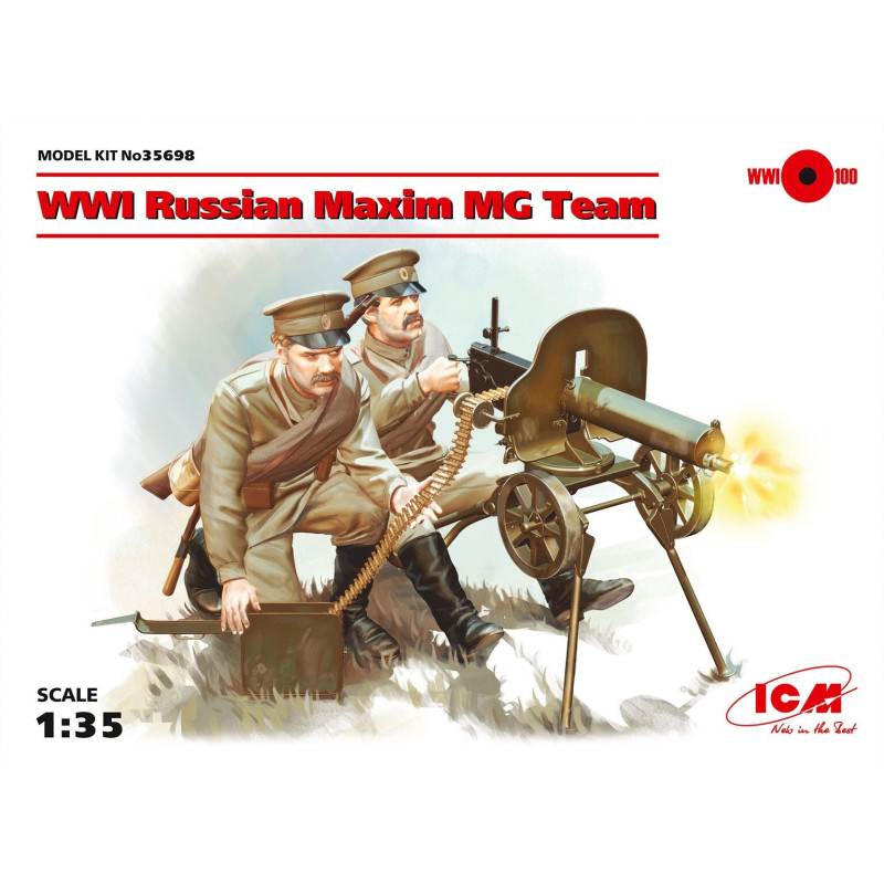 EQUIPO AMETRALLADORA RUSA MAXIM 1/35 - ICM 35698