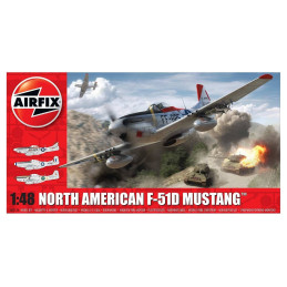 NORTH AMERICAN F-51 D MUSTANG -Escala 1/48 - Airfix A05136