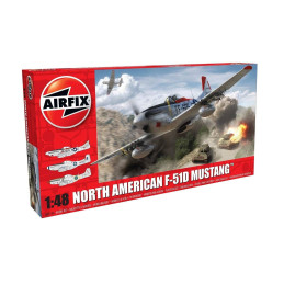 NORTH AMERICAN F-51 D MUSTANG -Escala 1/48 - Airfix A05136