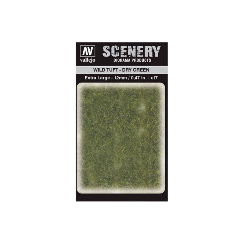 WILD TURF - DRY GREEN (L: 12 mm x 35 unidades) - Acrylicos Vallejo SC424