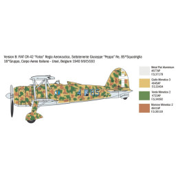 FIAT CR.42 FALCO (Battle of Britain 80 Aniversario- Escala 1/48 - Italeri 2801
