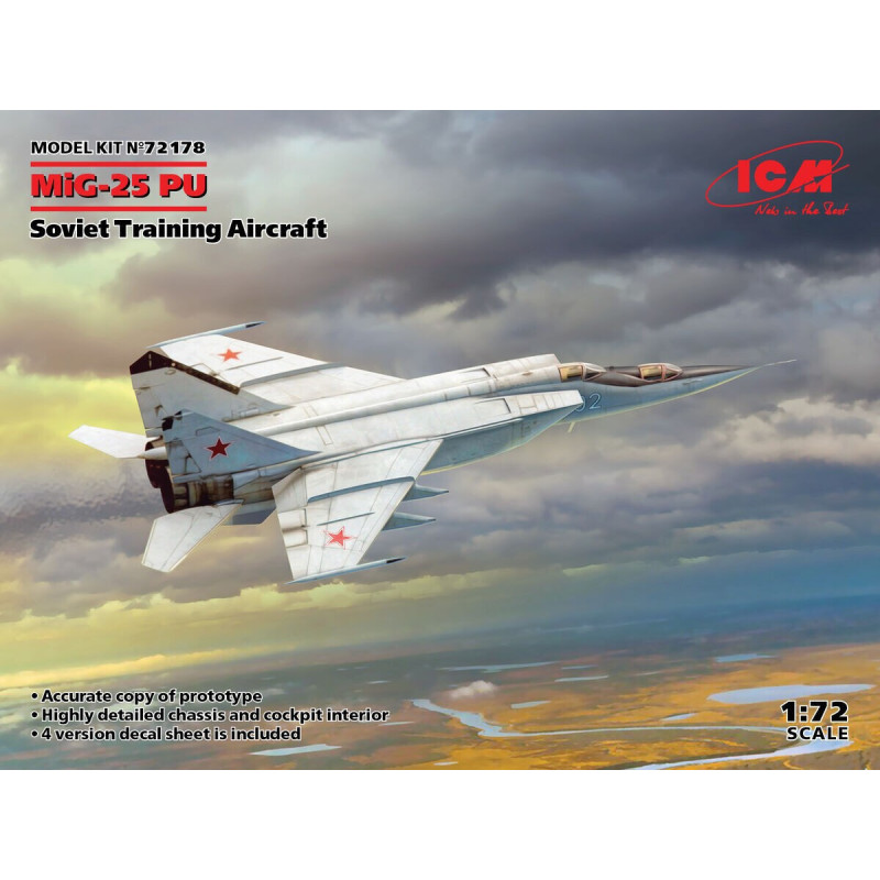 MIKOYAN GUREVICH Mig-25 PU FOXBAT -Escala 1/72- ICM 72178