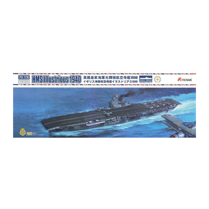 HMS ILLUSTRIOUS 1940 - ESCALA 1/700 - FLYHAWK 1116