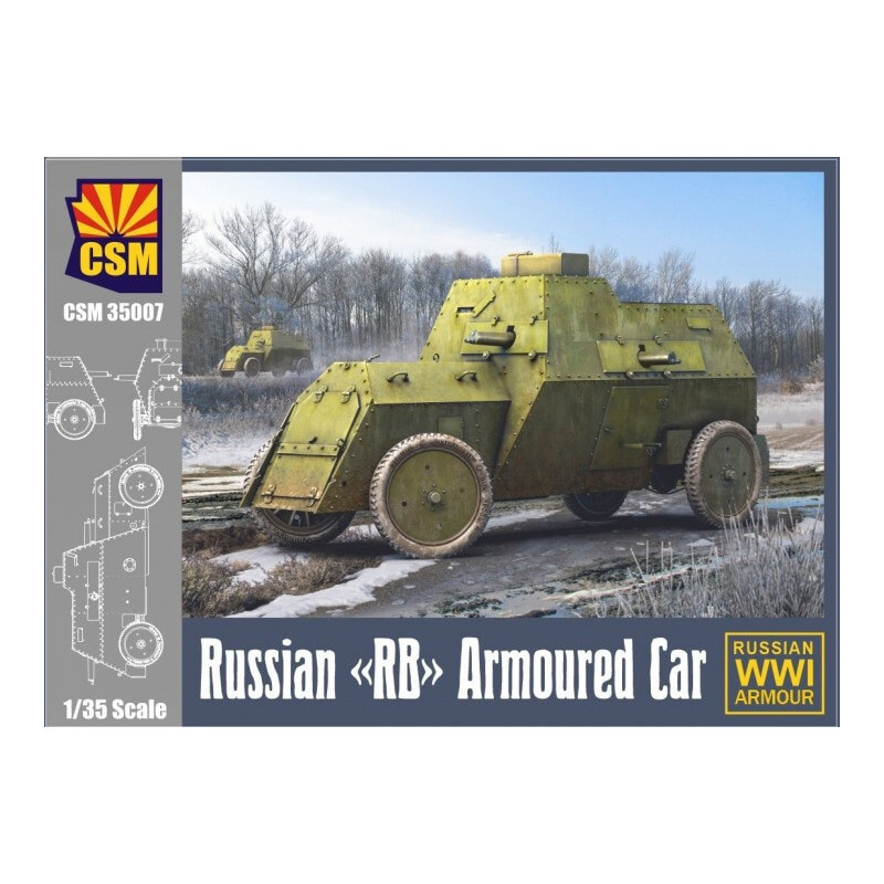 COCHE BLINDADO RB (Rusia) -Escala 1/35- Copper State Models CSM 35007