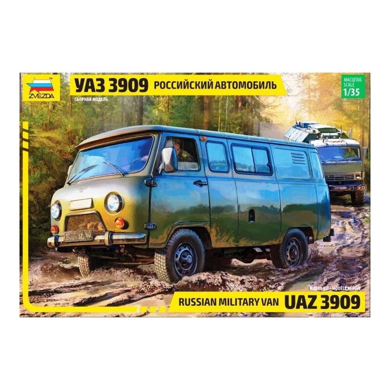 RUSSIAN VAN UAZ 3909 - ZVEZDA 3644 - ESCALA 1/35 -