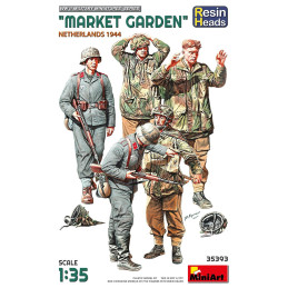 SOLDADOS ALEMANES & PRISIONEROS BRITANICOS MARKET GARDEN" (Cabezas Resina) -Escala 1/35- MiniArt Model 35393"