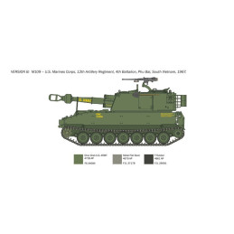 OBUS AUTOPROPULSADO M-109 A/ A2/ A3/ G (155 mm) Infanteria de Marina Española -Escala 1/35- ITALERI 6589