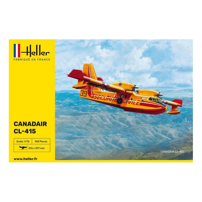 CANADAIR CL-415 Securite Civile" -Escala 1/72- Heller 80370"