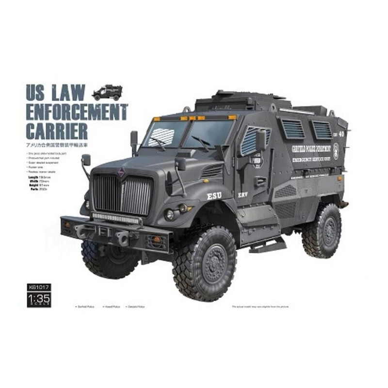 CAMION BLINDADO MRAP U.S. POLICE"  -Escala 1/35- Kinetic K61017"