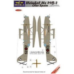 SET CALCAS HEINKEL He-59 B-2 ZAPATONES(España) -Escala 1/72- LF Model  C72226