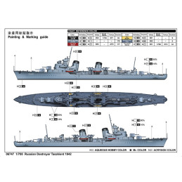 DESTRUCTOR TASZKIENT 1942 -Escala 1/700- Trumpeter 06747