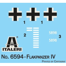 CARRO ANTIAEREO Sd.Kfz. 161/3 Flakpanzer IV Ostwind Ausf. G -Escala 1/35- Italeri 6594