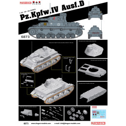 CARRO DE COMBATE Sd.Kfz. 161 Ausf. D PANZER IV -Escala 1/35