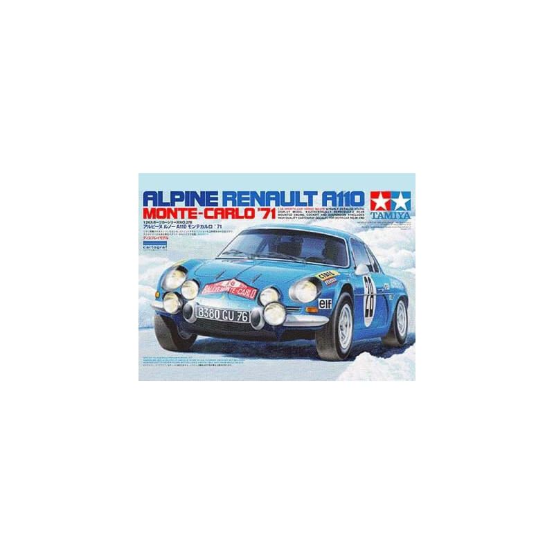 RENAULT ALPINE A110 (MOTE-CARLO 1.971) ESCALA 1/24 - TAMIYA 24278