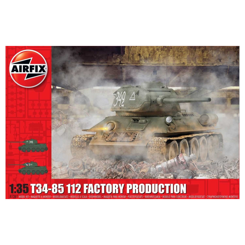 CARRO DE COMBATE T-34/85 112 Factory" 1/35 - Airfix A1361"