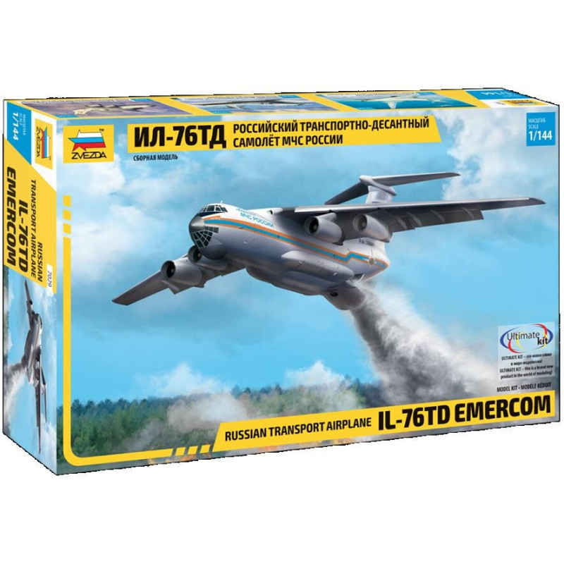 ILYUSHIN IL-76 TD EMERCOM -Escala 1/144- Zvezda 7029