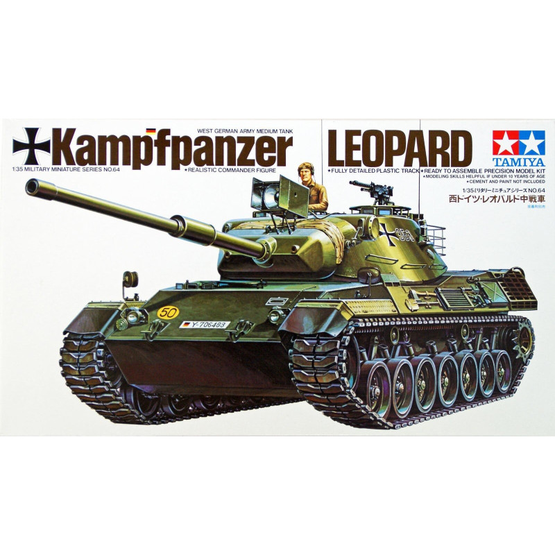 CARRO DE COMBATE LEOPARD 1 - ESCALA 1/35 - TAMIYA 35064