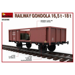 VAGON GONDOLA BORDES ALTOS (16,5 - 18 ton) -1/35- MiniArt 35296