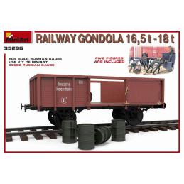 VAGON GONDOLA BORDES ALTOS (16,5 - 18 ton) -1/35- MiniArt 35296