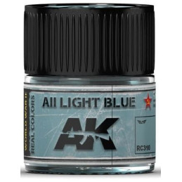 PINTURA REAL COLORS ALL LIGHT BLUE (10 ml) - AK Interactive RC310