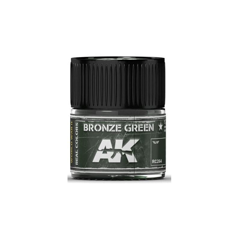 PINTURA REAL COLORS VERDE BRONCE (10 ml) - AK RC264