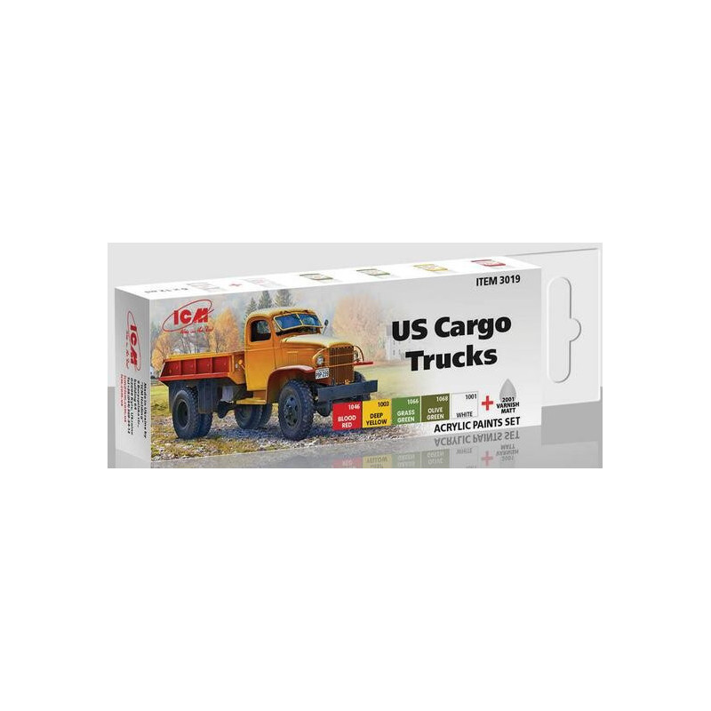 SET COLORES CAMIONES U.S. CARGA - ICM 3019