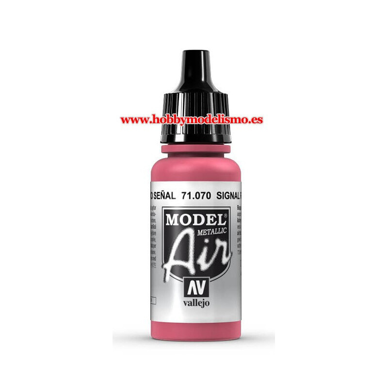 PINTURA ACRILICA ROJO SEÑAL METALIZADO (17 ml) vallejo modelaiR